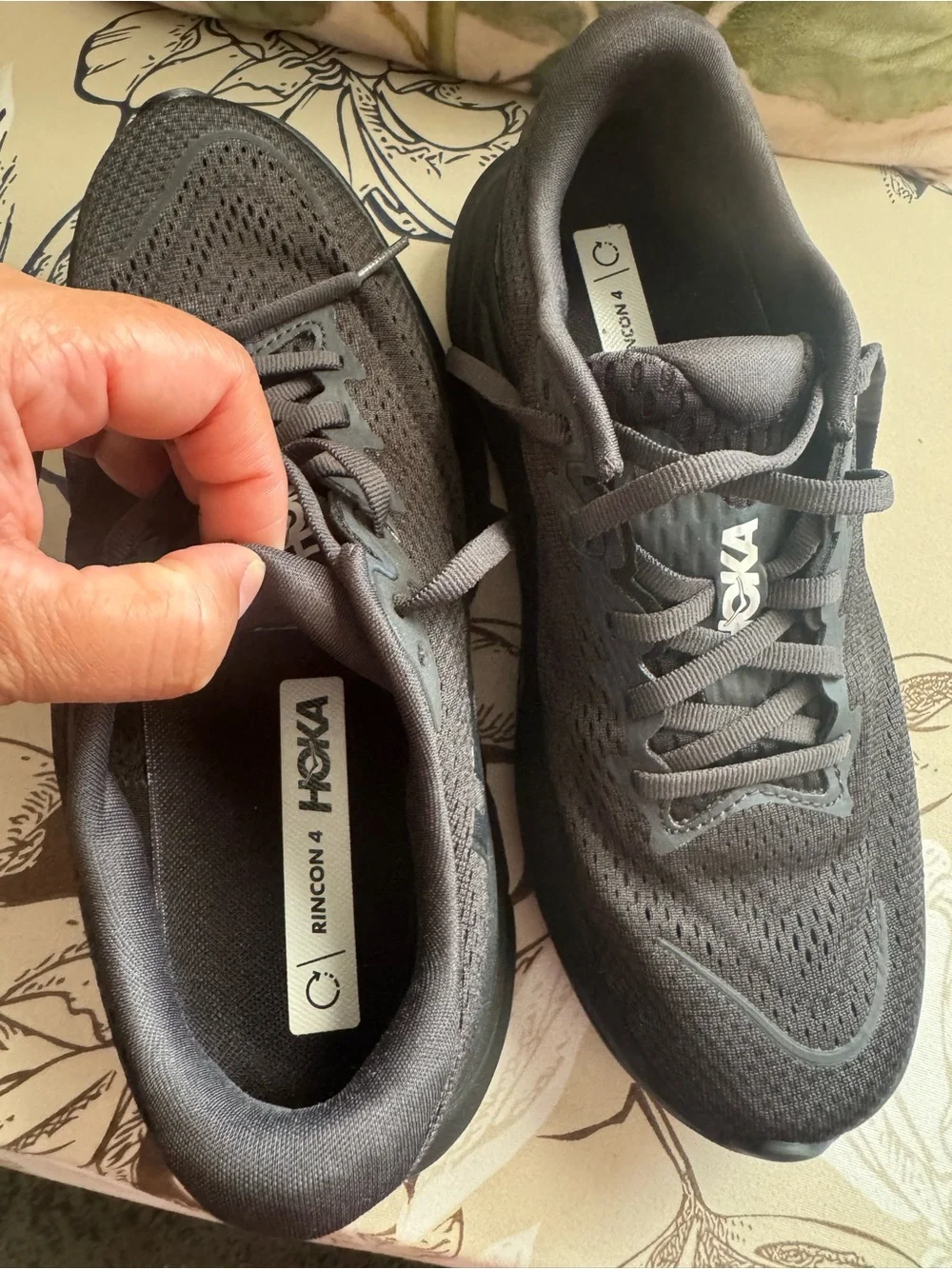 Hoka One One Black Athletic Running Shoes